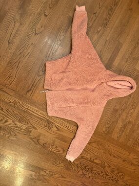 Zella Pink Sherpa Zip Hoodie